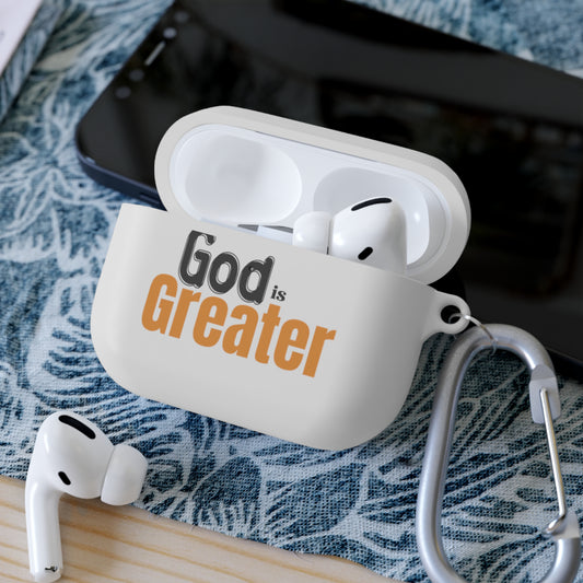 God Is Greater Christian Airpod / Airpods Pro Case cover Printify