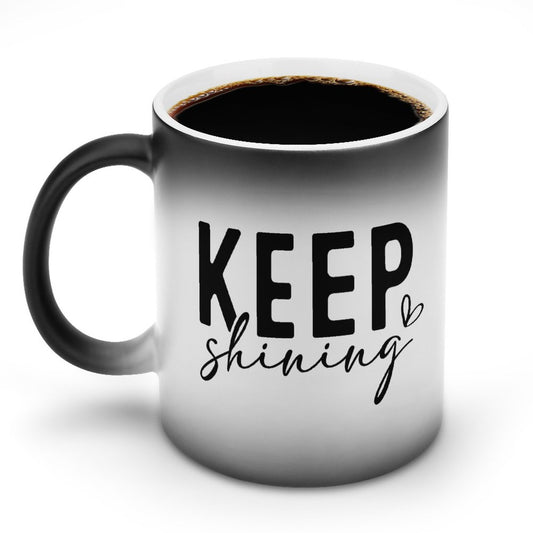 Keep Shining Your Worth Has Already Been Affirmed By Him Christian Color Changing Mug (Dual-sided)