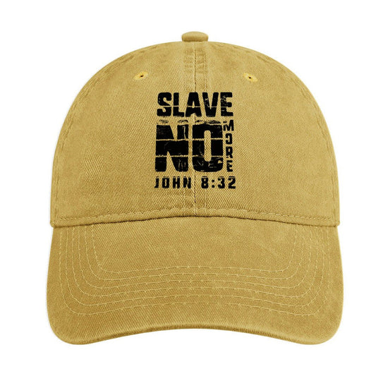 John 8:32 Slave No More Adult Christian Hat