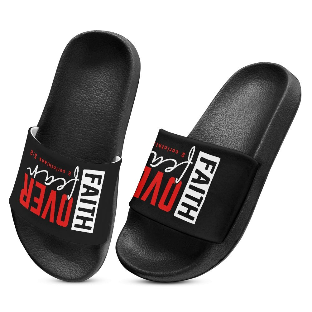 Faith Over Fear Christian Children's Sandals - ClaimedbyGodDesigns