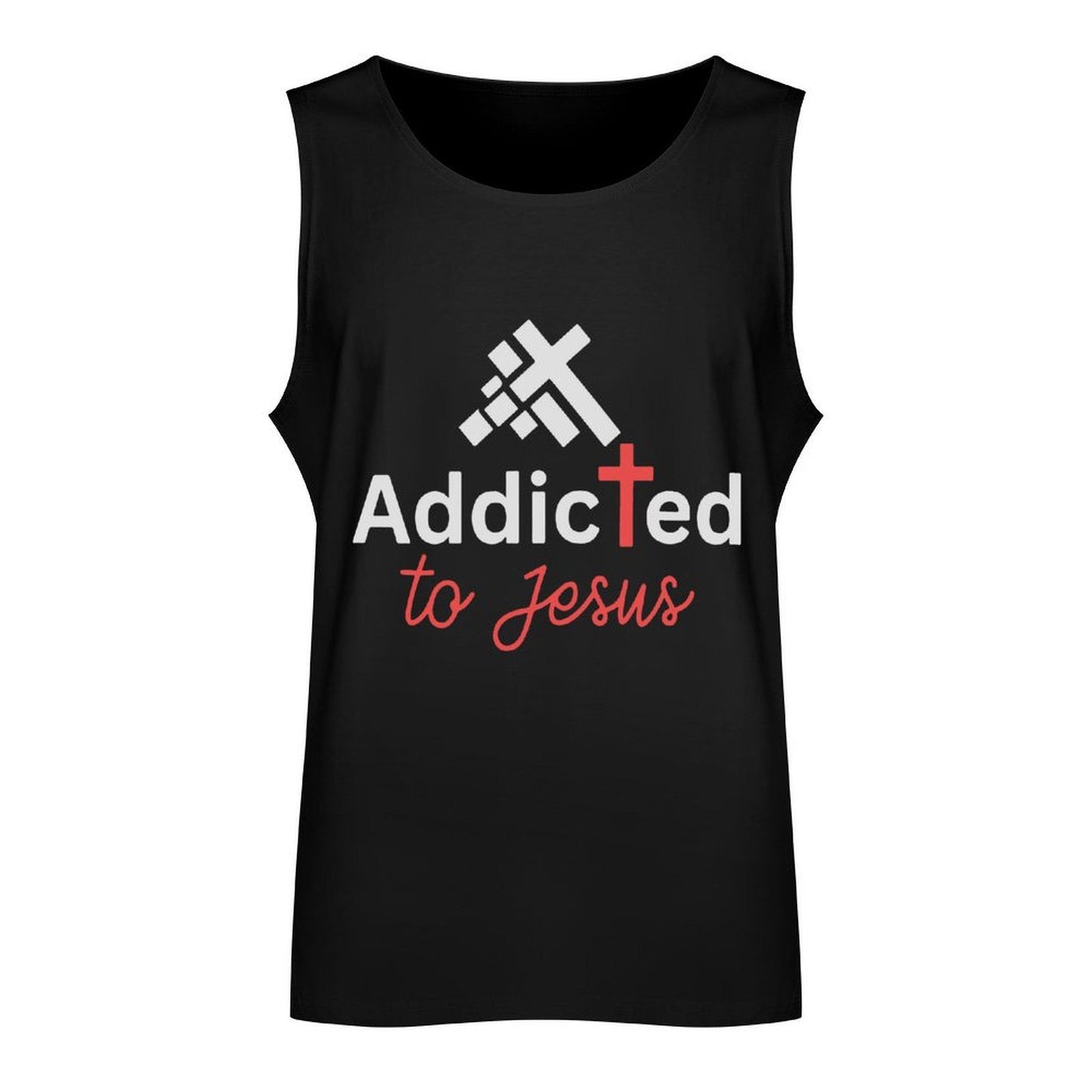 Addicted To Jesus Men's Christian Tank Top - ClaimedbyGodDesigns