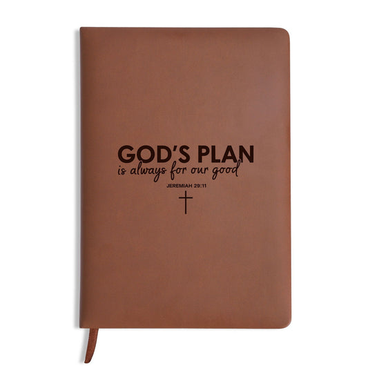 Always For Our Good Engraved Brown Christian Journal Diary Gift for Friends Family - ClaimedbyGodDesigns