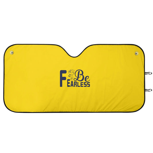Be Fearless Car Sunshade Christian Car Accessories - ClaimedbyGodDesigns