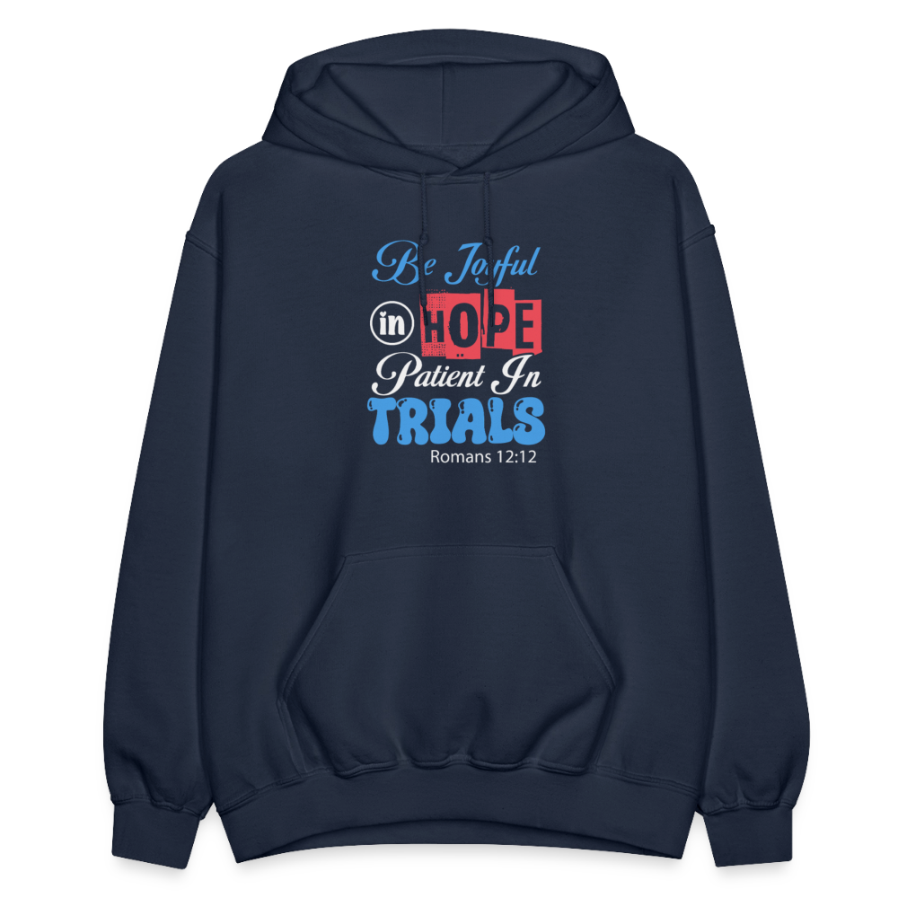 Be Joyful Unisex Christian Hooded Sweatshirt - ClaimedbyGodDesigns