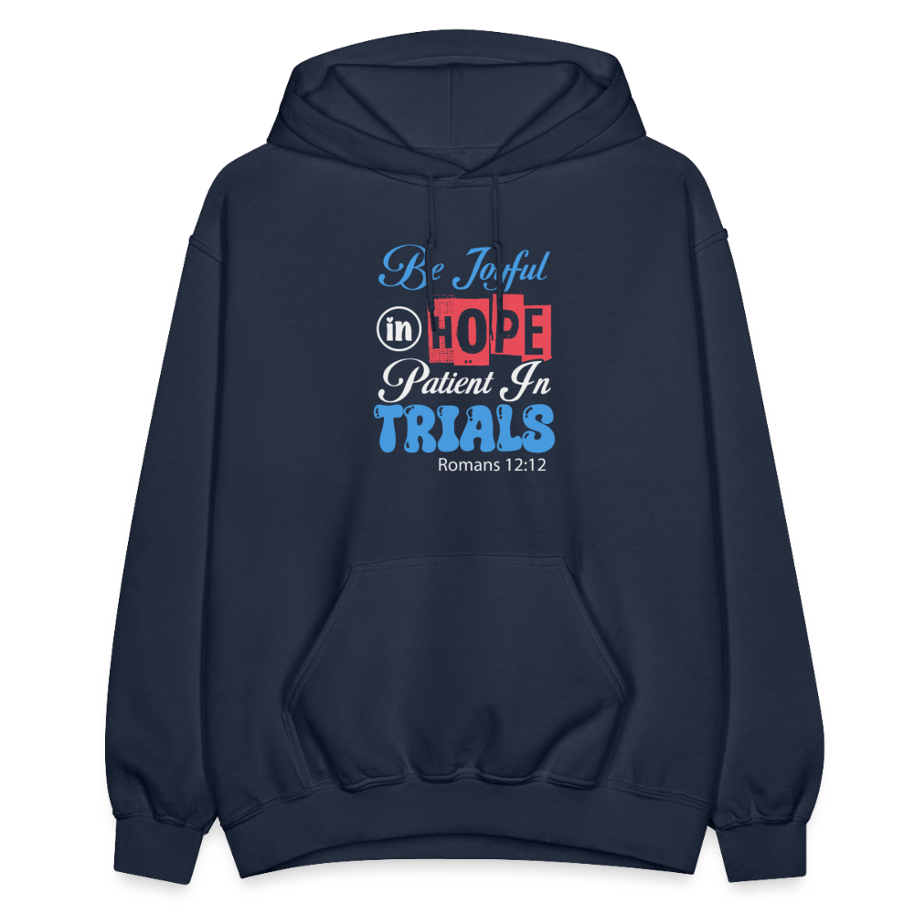 Be Joyful Unisex Christian Hooded Sweatshirt - ClaimedbyGodDesigns