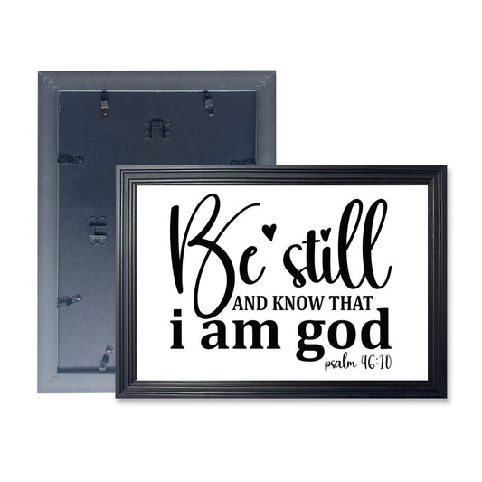 Be still and know Christian Canvas - ClaimedbyGodDesigns
