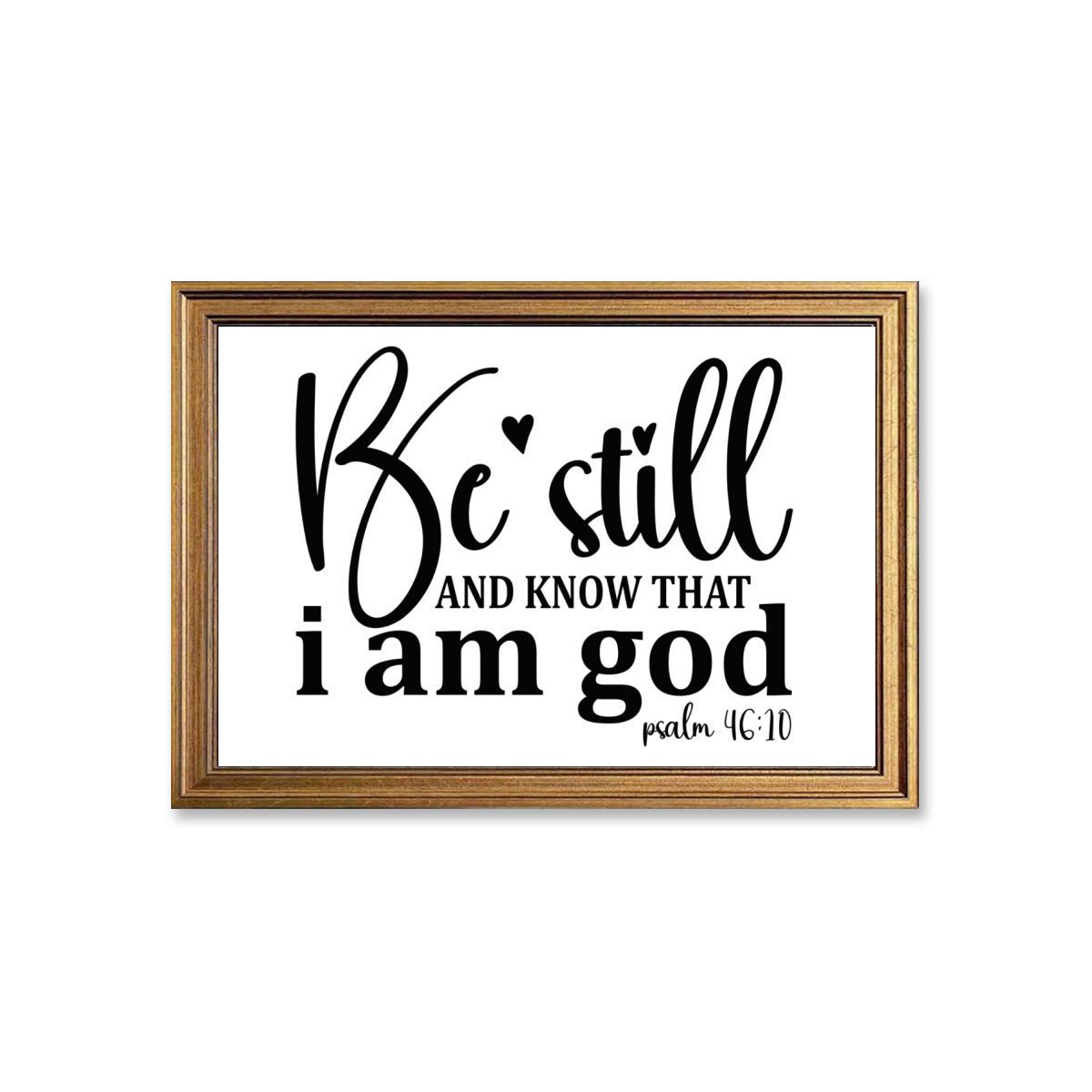 Be still and know Christian Canvas - ClaimedbyGodDesigns