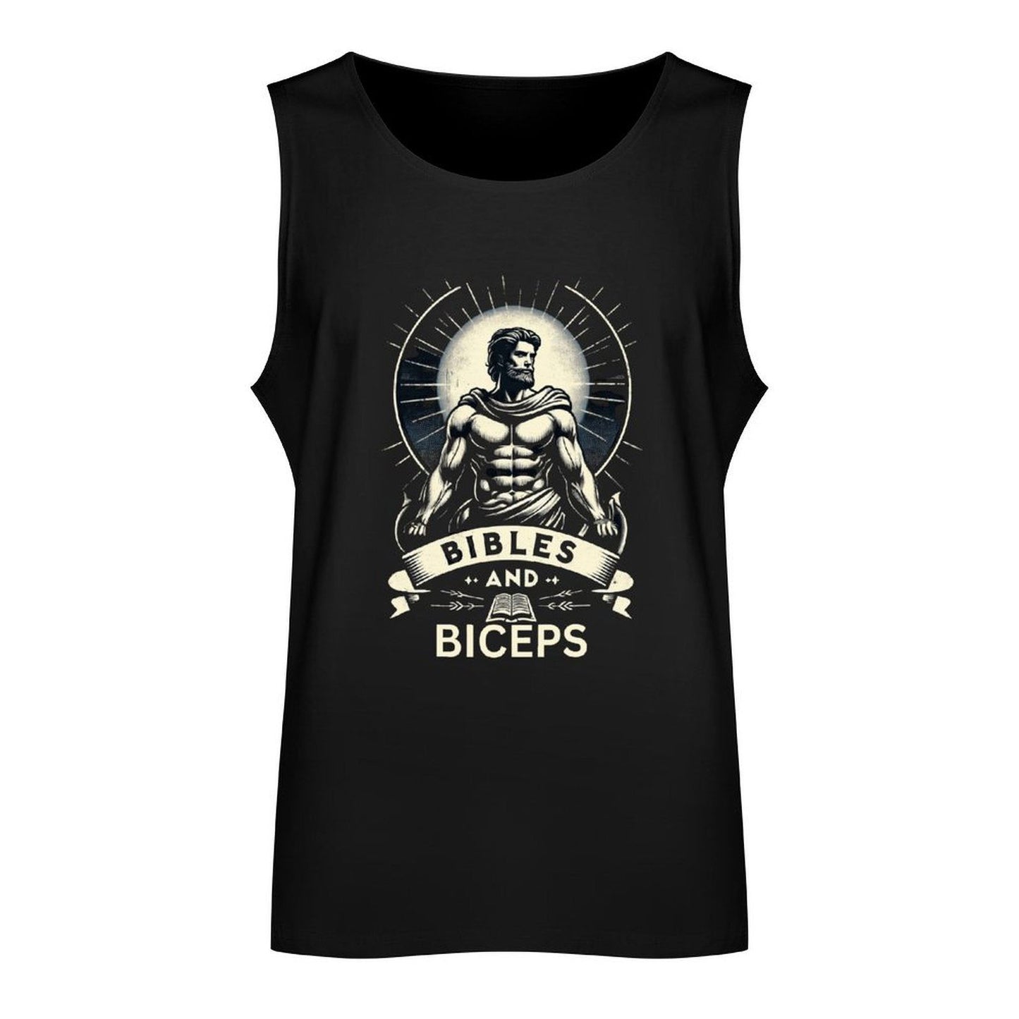 Bibles And Biceps Funny Men's Christian Tank Top - ClaimedbyGodDesigns