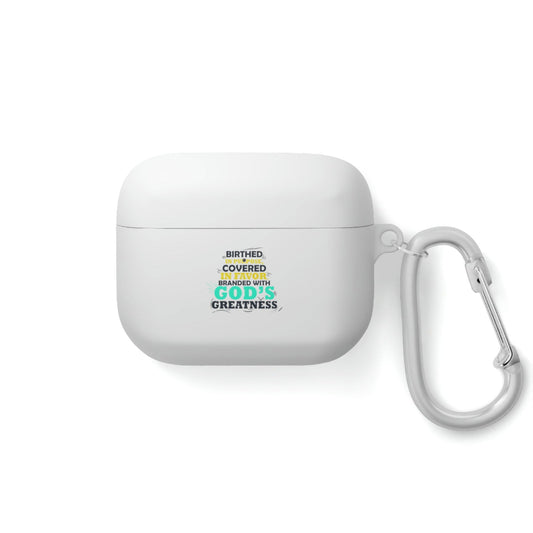 Birthed In Purpose, Covered In Favor, Branded With God's Greatness AirPods / Airpods Pro Case cover - ClaimedbyGodDesigns