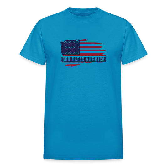 Bless America Ultra Cotton Adult Patriotic Christian T-Shirt - ClaimedbyGodDesigns