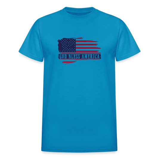 Bless America Ultra Cotton Adult Patriotic Christian T-Shirt - ClaimedbyGodDesigns