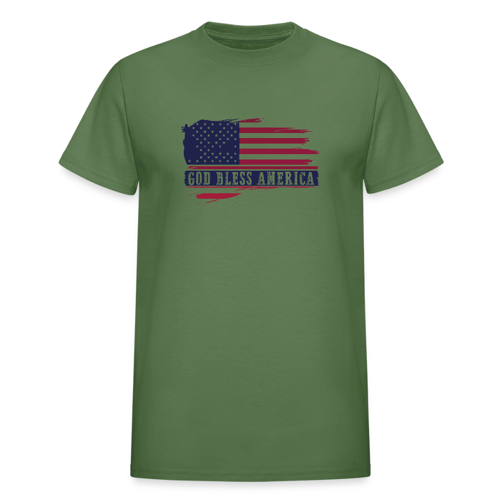 Bless America Ultra Cotton Adult Patriotic Christian T-Shirt - ClaimedbyGodDesigns