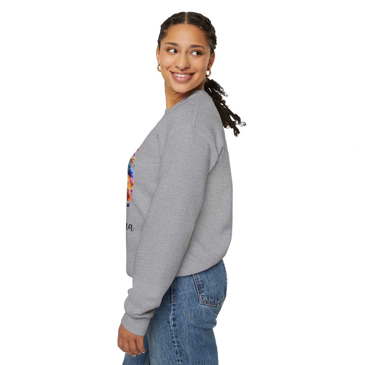 Blessed Mama Women's Heavy Blend™ Crewneck Christian Sweatshirt - ClaimedbyGodDesigns