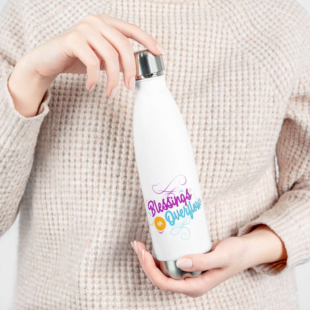 Blessings on Overflow Insulated Bottle - ClaimedbyGodDesigns