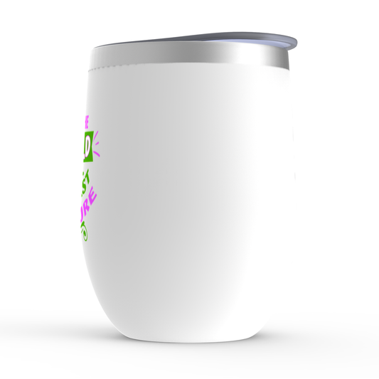 Blind To The World But His Greatest Treasure Stemless Wine Tumblers 12oz - ClaimedbyGodDesigns