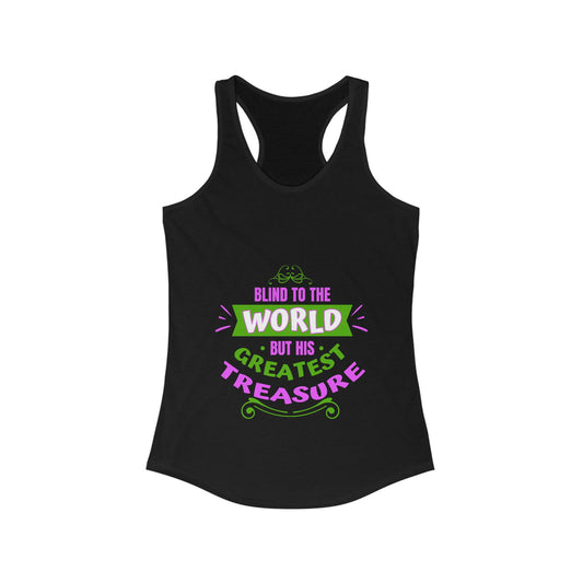 Blind To The World But His Greatest Treasure slim fit tank-top - ClaimedbyGodDesigns