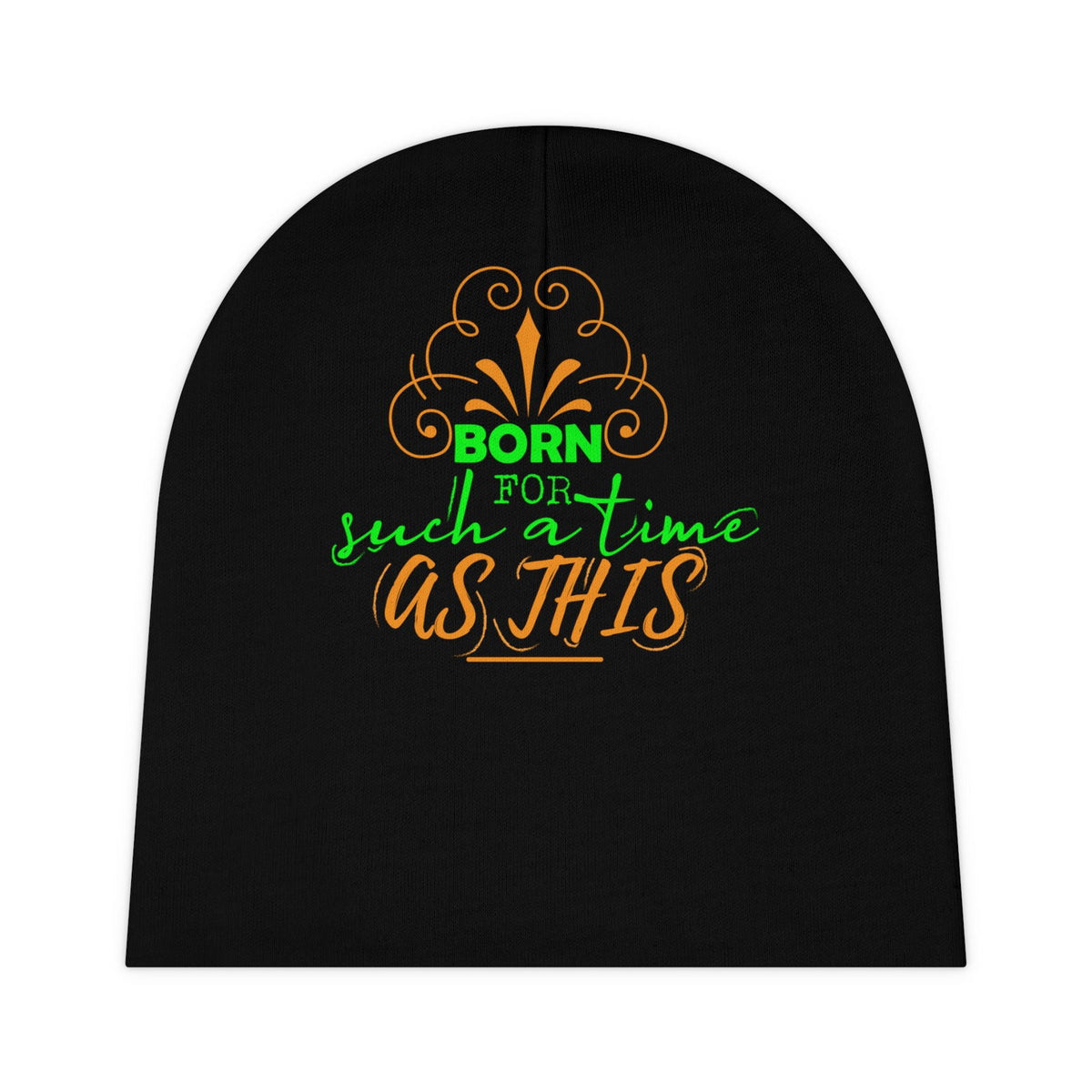 Born For Such A Time As This Christian Baby Beanie (AOP) - ClaimedbyGodDesigns