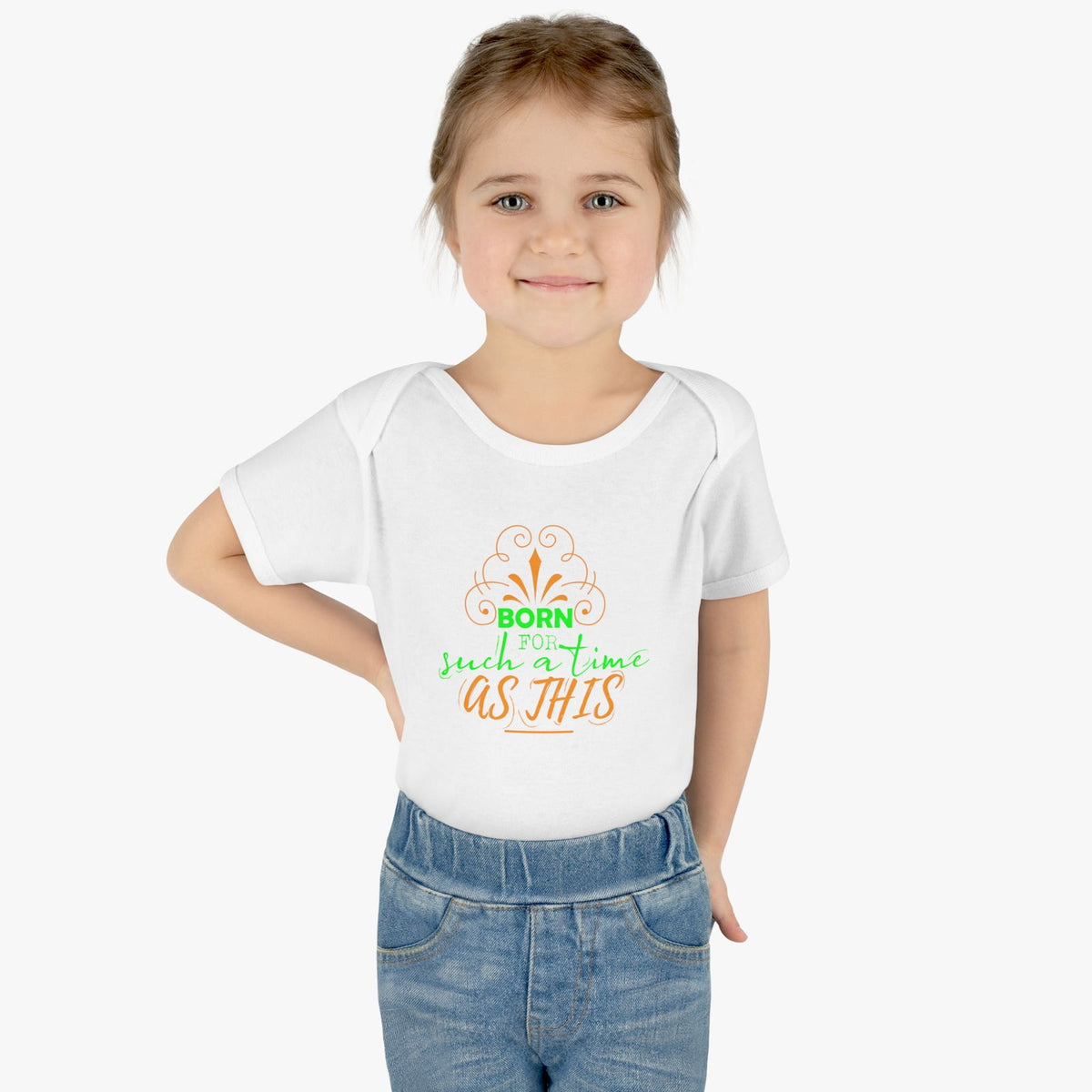Born For Such A Time As This Christian Baby Onesie - ClaimedbyGodDesigns