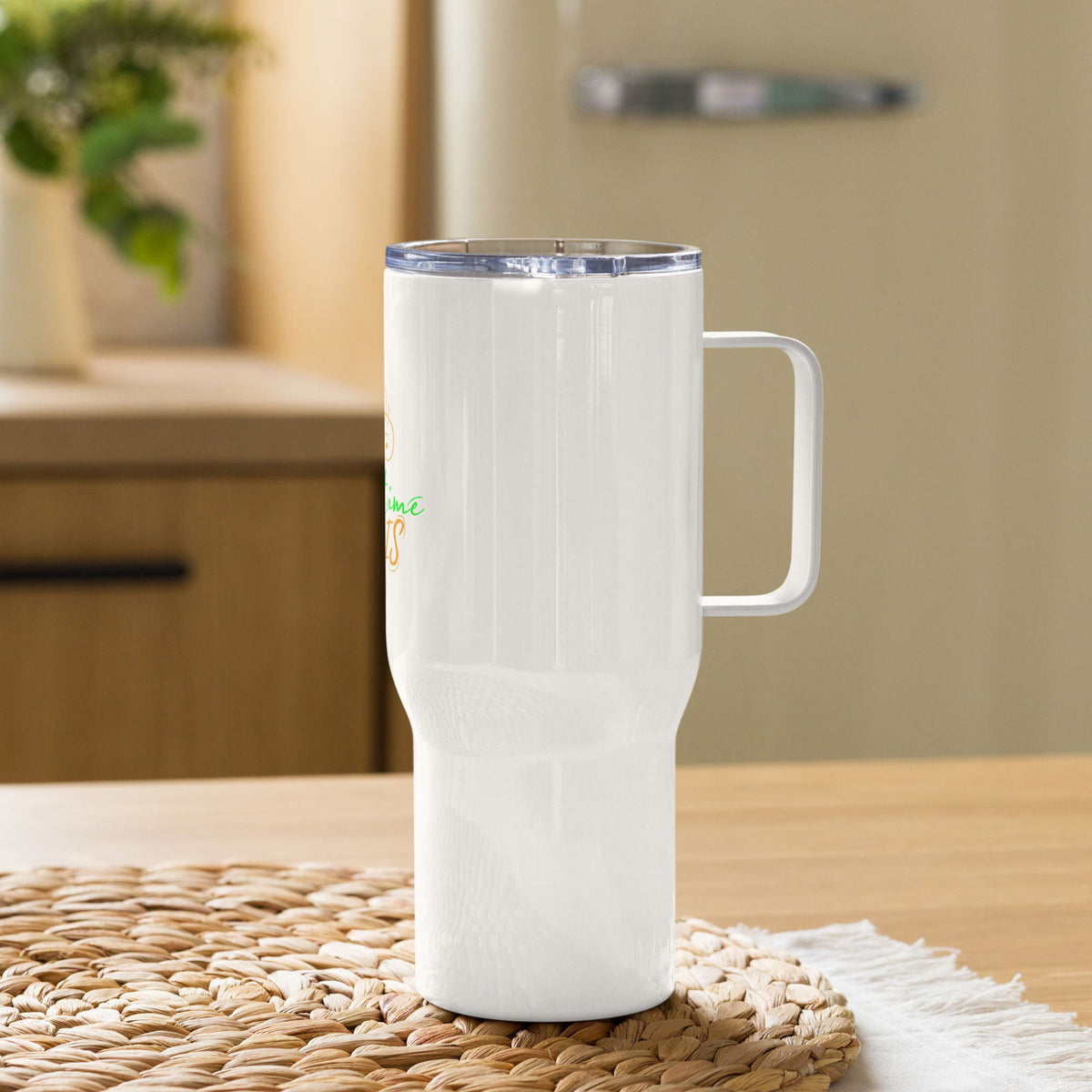 Born For Such A Time As This Christian Travel mug with a handle - ClaimedbyGodDesigns