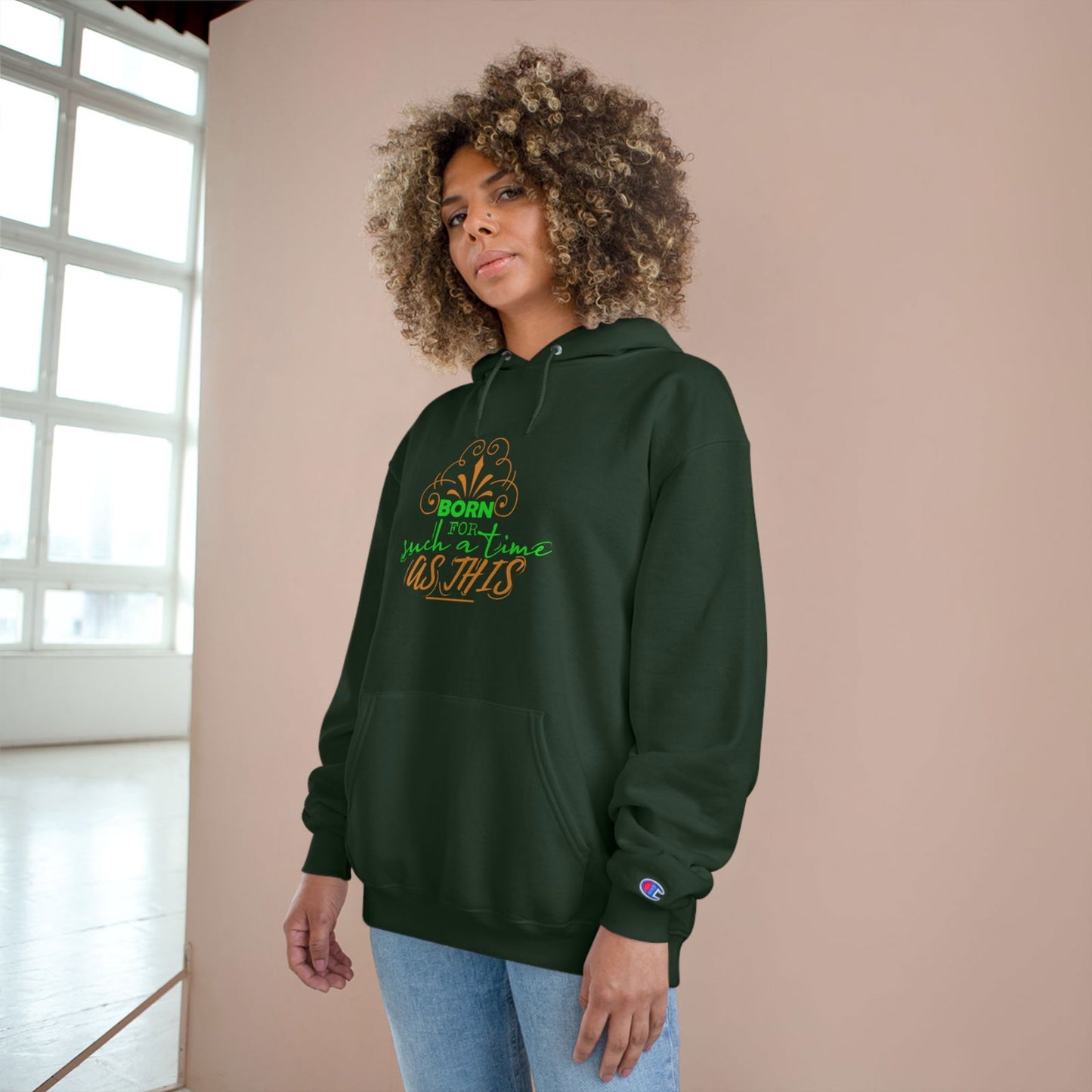 Born For Such A Time As This Unisex Champion Hoodie - ClaimedbyGodDesigns