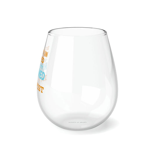 Born In Sin Shaped In Inequity Redeemed In Christ Stemless Wine Glass, 11.75oz - ClaimedbyGodDesigns