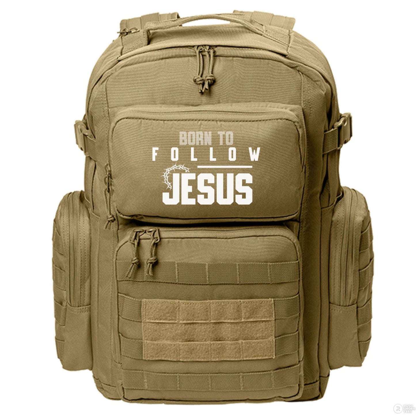 Born To Follow Him Christian Backpack - ClaimedbyGodDesigns