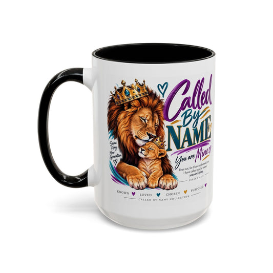 Called by Name Lion Christian Coffee Mug - Claimed by God Designs