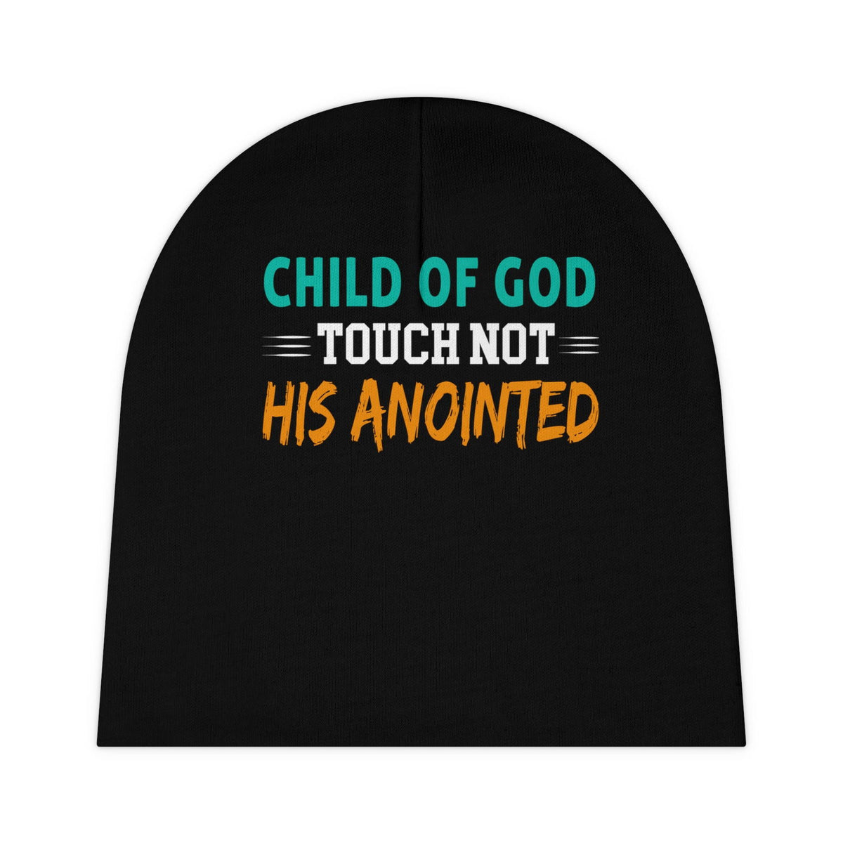 Child Of God Touch Not His Anointed Baby Beanie (AOP) - ClaimedbyGodDesigns