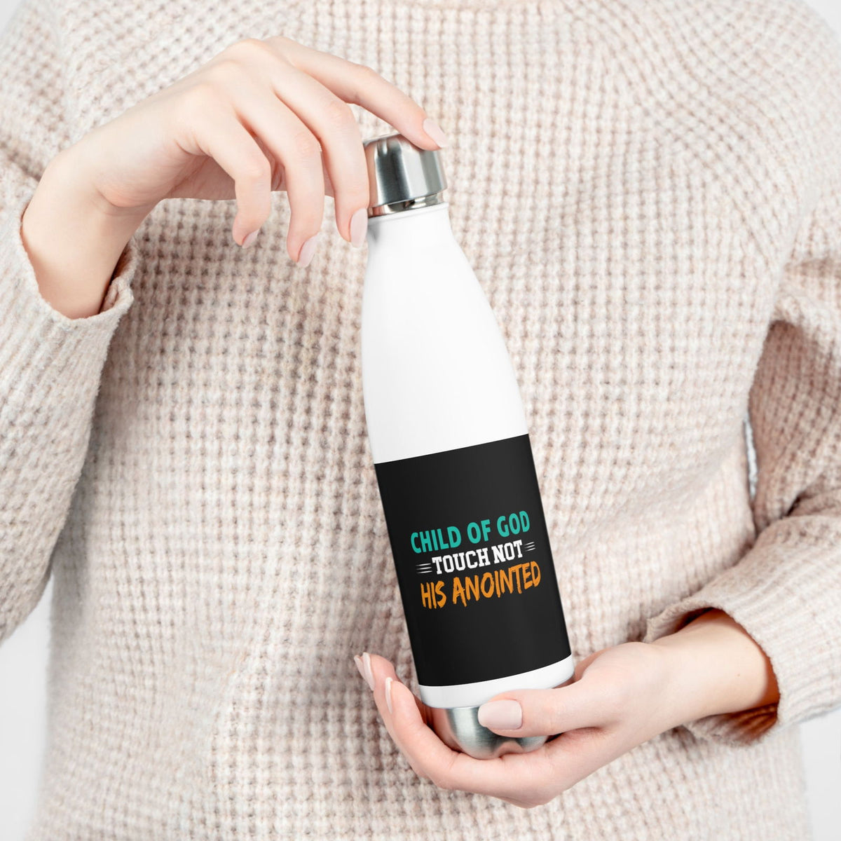Child Of God Touch Not His Anointed Insulated Bottle - ClaimedbyGodDesigns