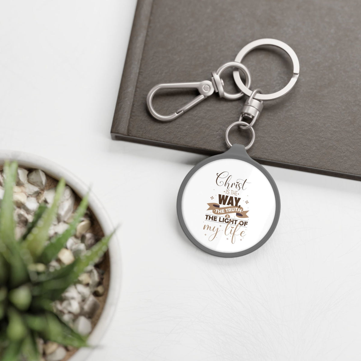 Christ Is The Way, The Truth & The Light Of My Life Key Fob - ClaimedbyGodDesigns