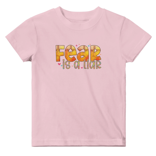 Fear Is A Liar Christian Baby Crewneck T-shirt - ClaimedbyGodDesigns