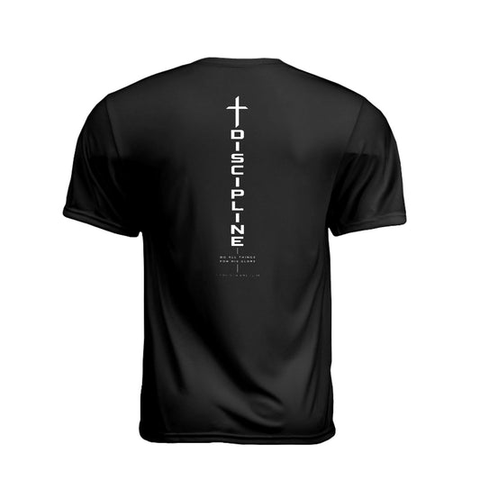 DISCIPLINE Do All Things for His Glory Unisex Christian Gym T-Shirt | 1 Corinthians 10:31 - Claimed by God Designs