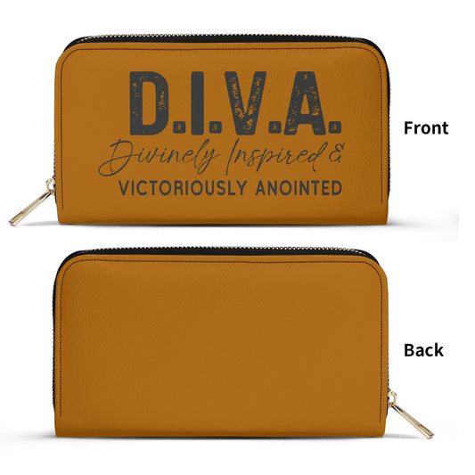 DIVA PU Leather Womens Christian Wallet - ClaimedbyGodDesigns