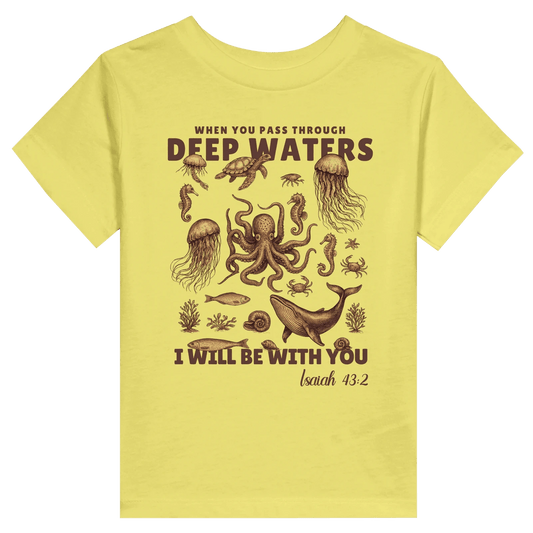 Deep Waters Christian Toddler Staple T-Shirt - ClaimedbyGodDesigns