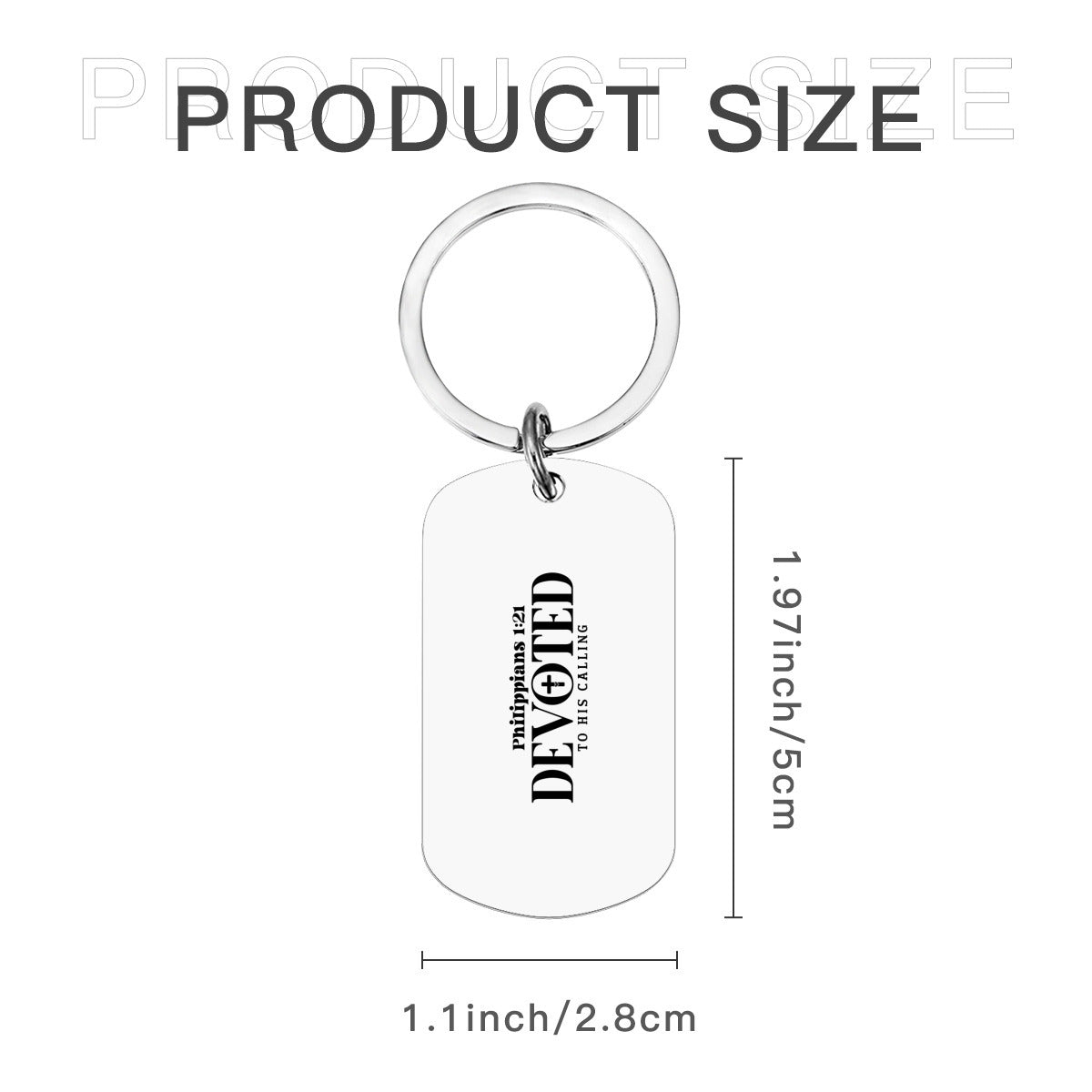 Devoted to His Calling Christian Keychain - ClaimedbyGodDesigns