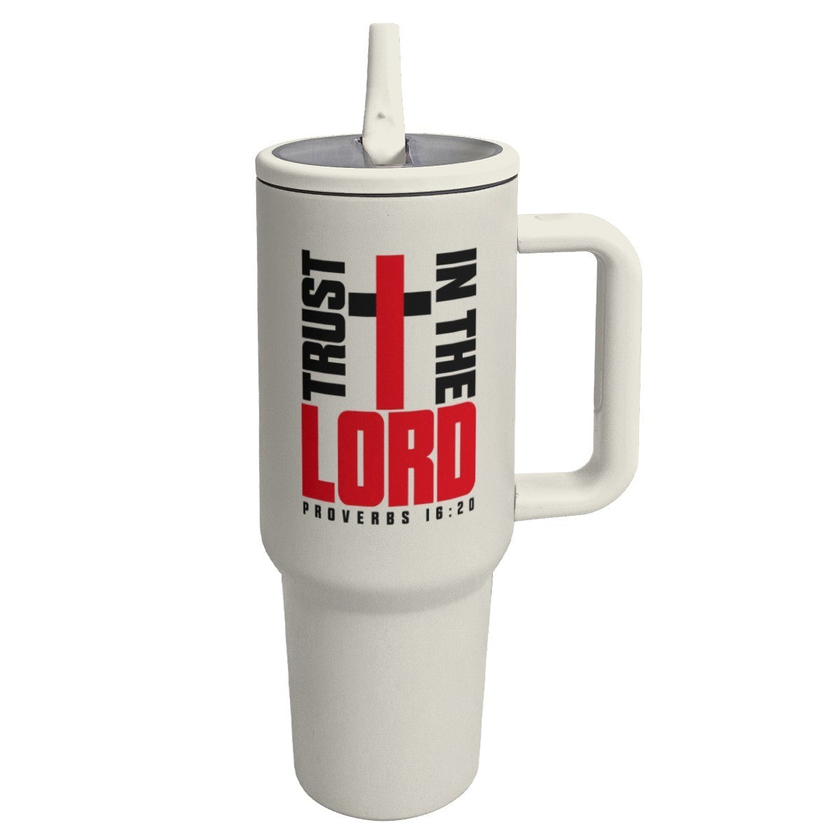 Proverbs 16:20 Trust In The Lord Christian 40oz Tumbler - Claimed by God Designs