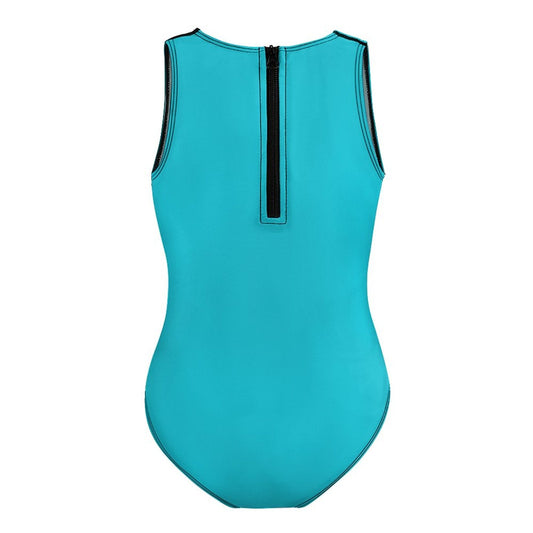 Faith Looks Good In Summer One-Piece Youth Christian Swimsuit - ClaimedbyGodDesigns