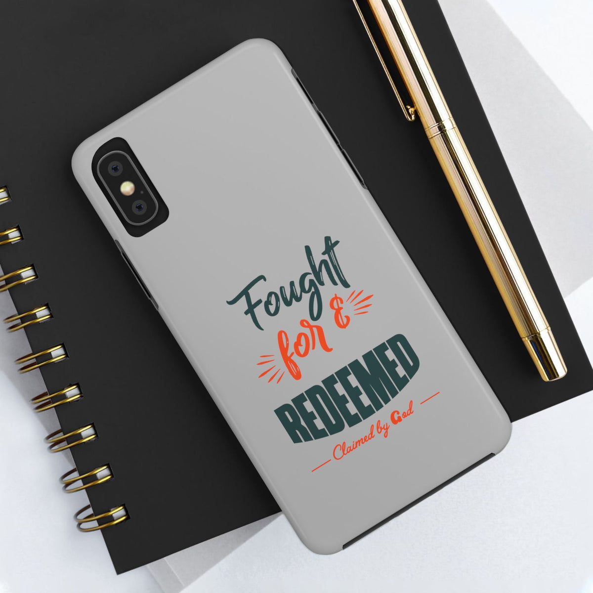 Fought For & Redeemed Tough Phone Cases, Case-Mate - ClaimedbyGodDesigns