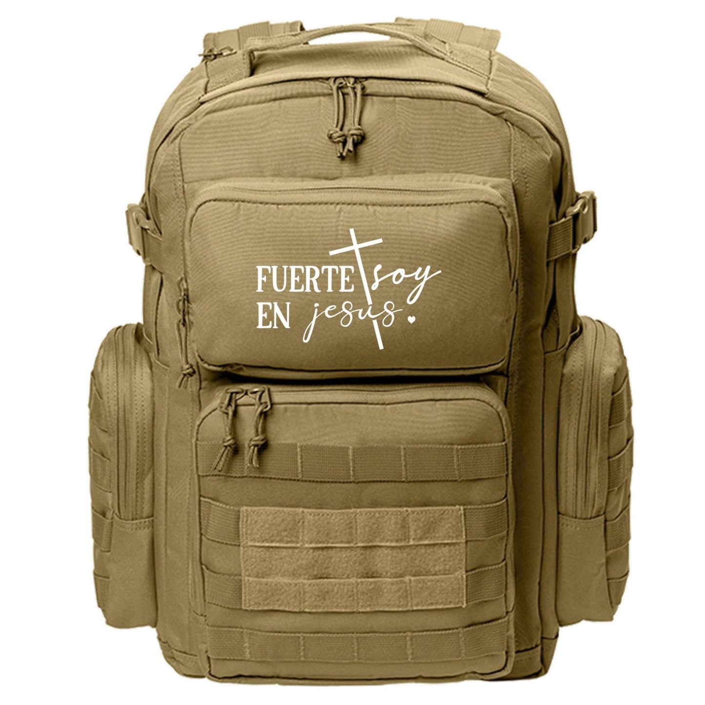 Fuerte Soy Spanish Christian Backpack - ClaimedbyGodDesigns