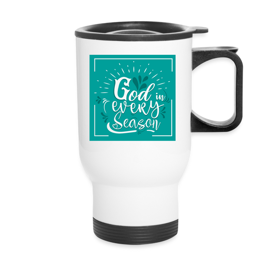God In Every Season Christian Travel Mug - ClaimedbyGodDesigns
