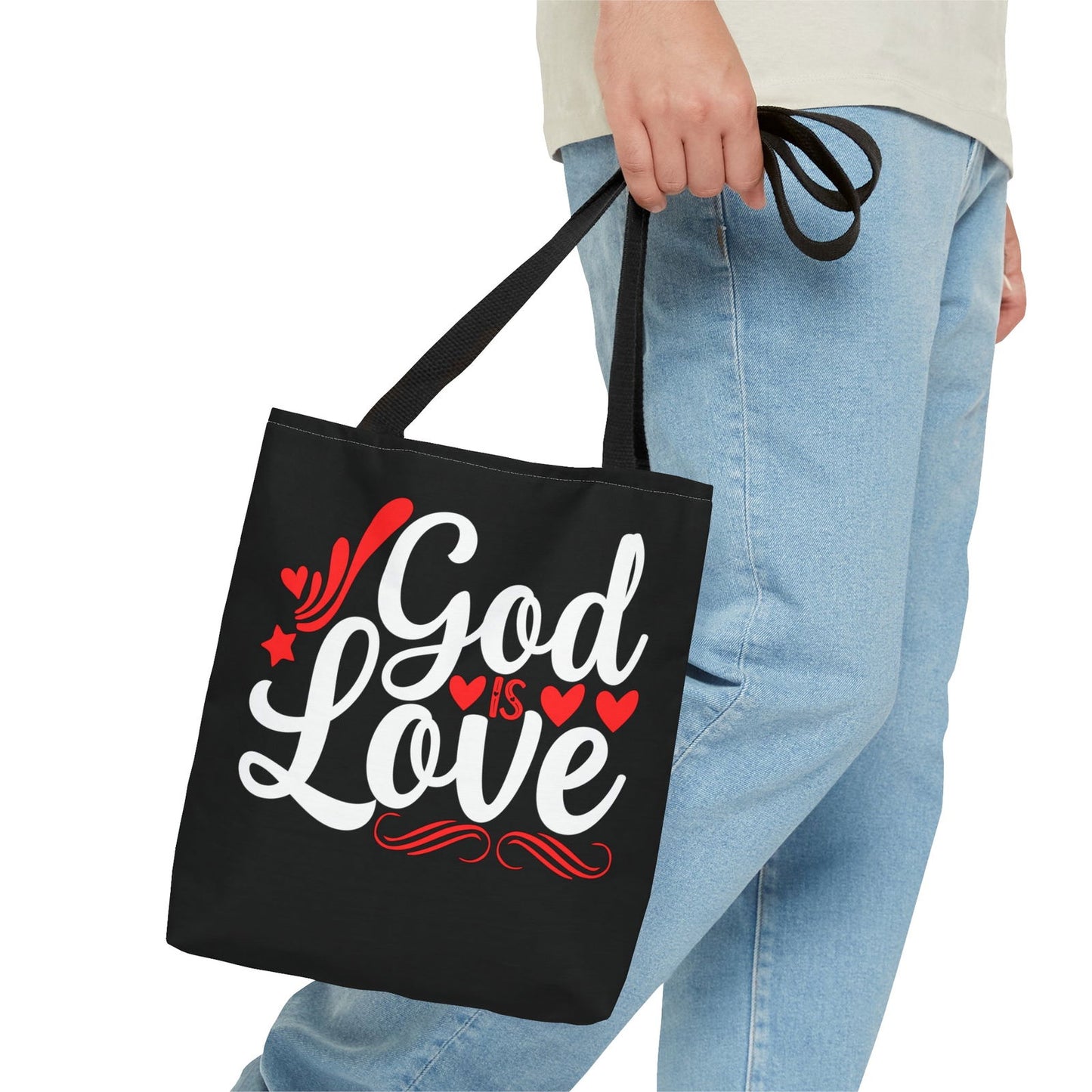 God Is Love Christian Tote Bag - ClaimedbyGodDesigns