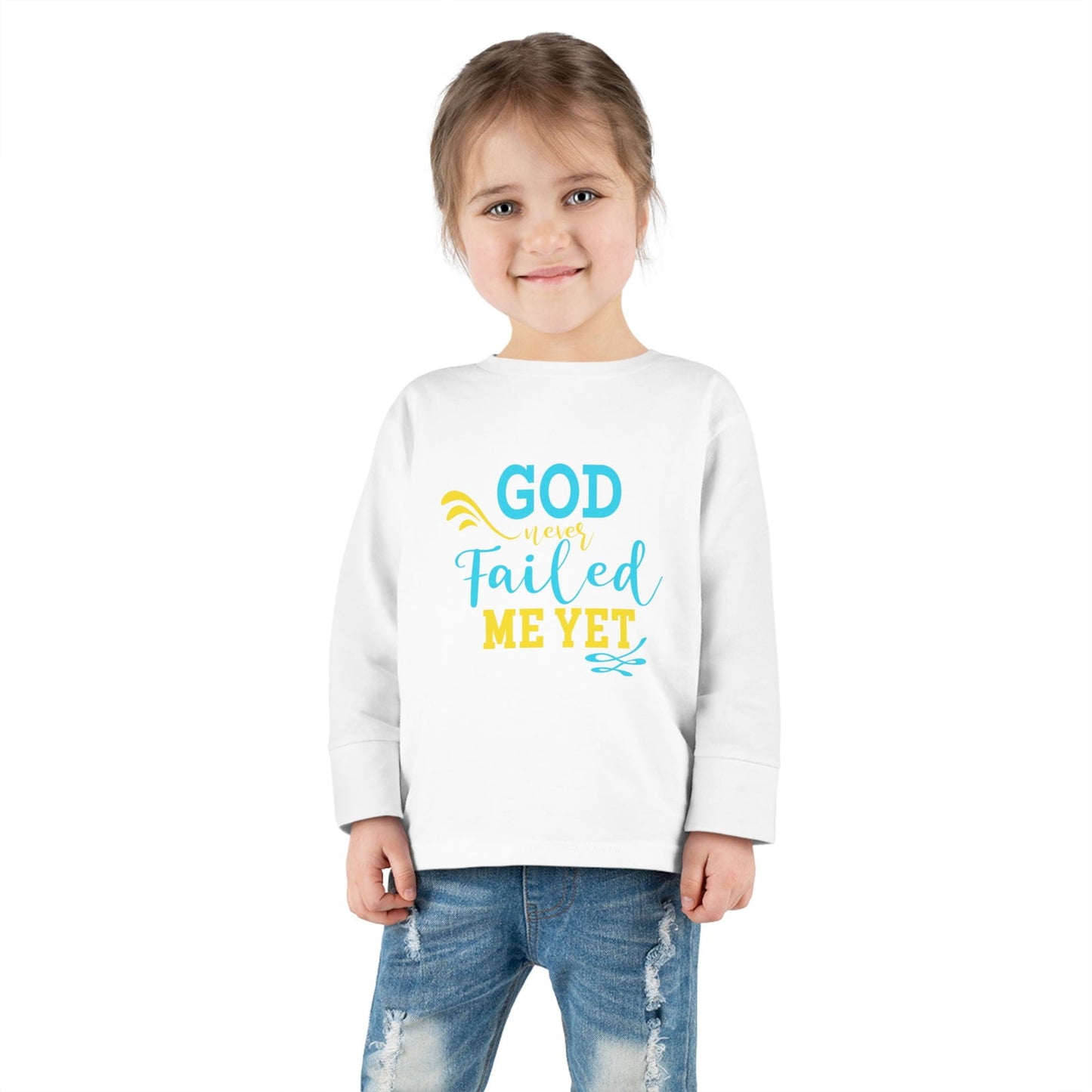 God Never Failed Me Yet Toddler Christian Sweatshirt - ClaimedbyGodDesigns