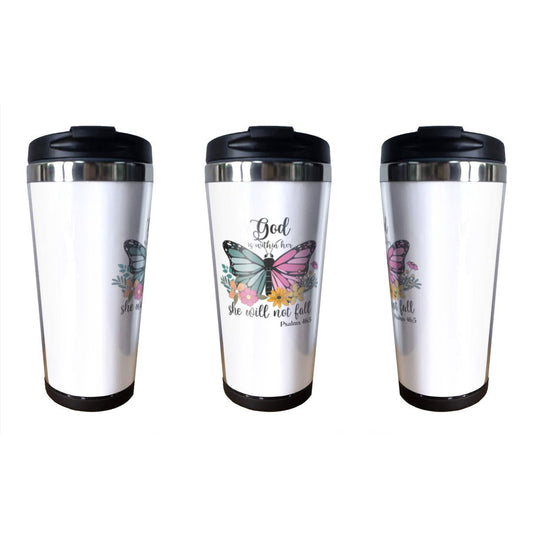 He is Within Her Christian Stainless Steel Coffee Tumbler - ClaimedbyGodDesigns