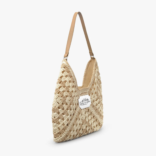 Grow In Grace Christian Crochet Straw Bag - ClaimedbyGodDesigns