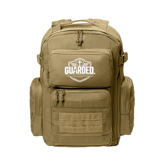 Guarded Christian Backpack | Philippians 4:7 Bible Verse Laptop Backpack | Faith School Work Travel Bag - Claimed by God Designs
