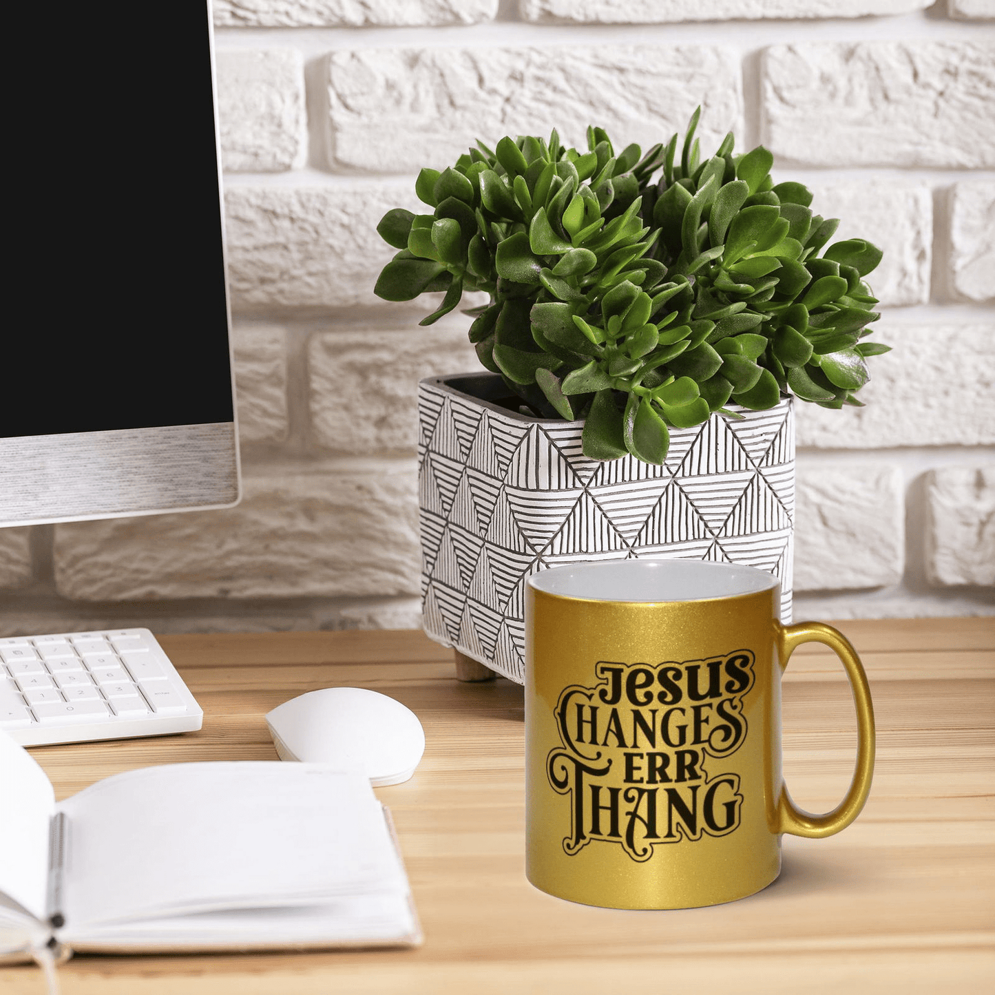 He Changes Err Thang Christian Metallic Mug - ClaimedbyGodDesigns