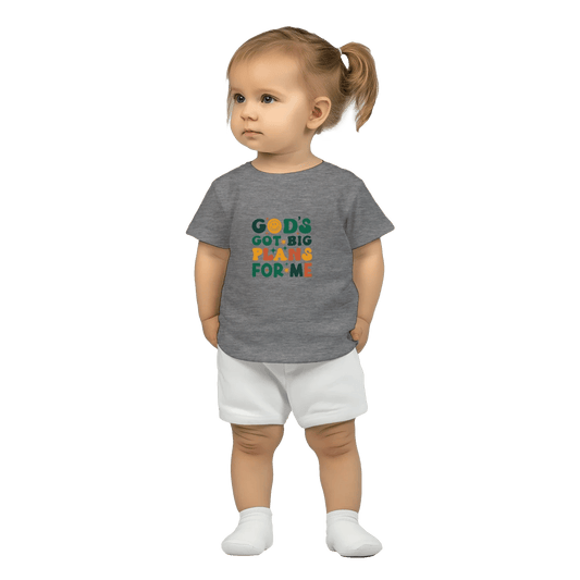 He Has Big Plans For Me Christian Baby Crewneck T-shirt - ClaimedbyGodDesigns
