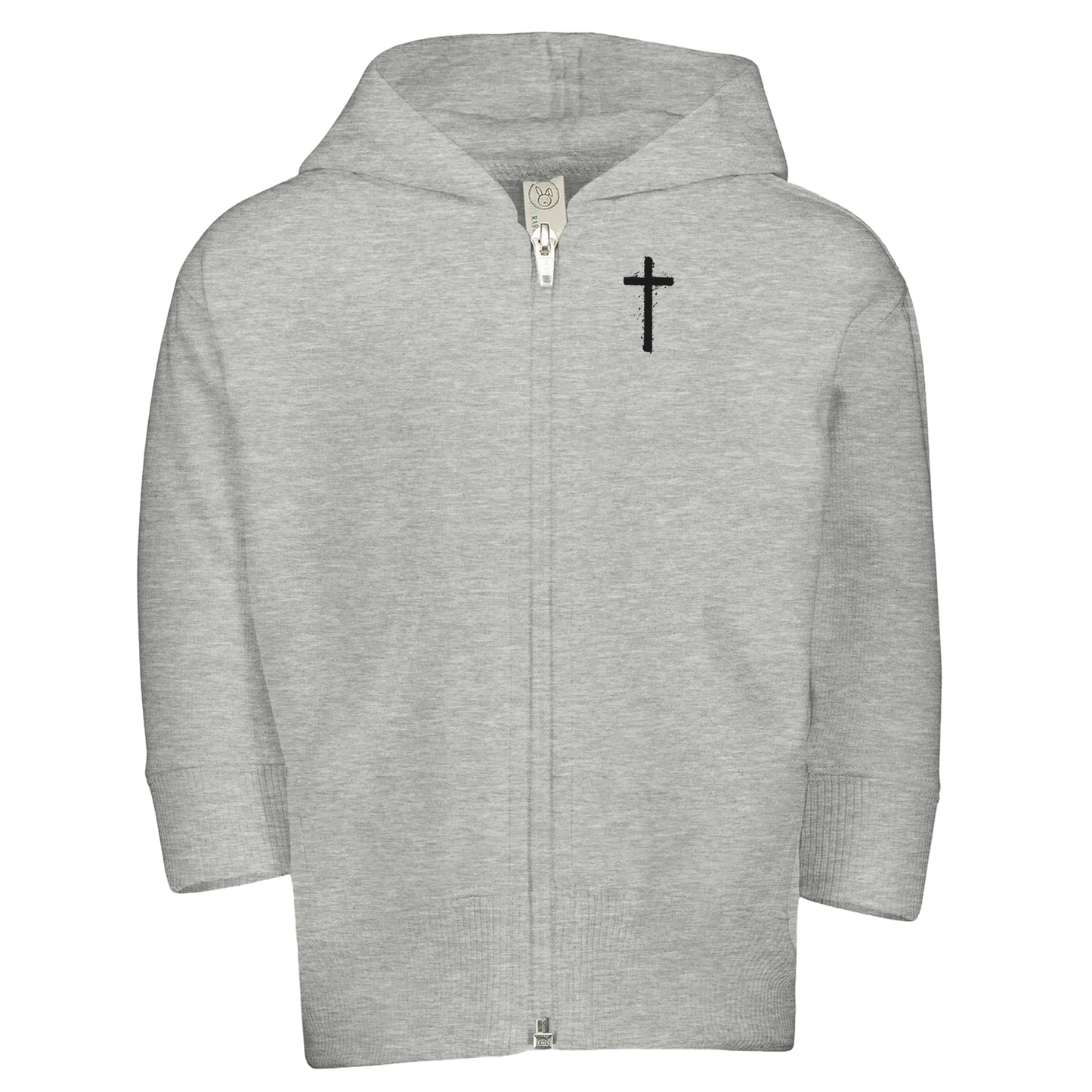 He Is King Toddler Christian Zip Fleece Hooded Sweatshirt - ClaimedbyGodDesigns