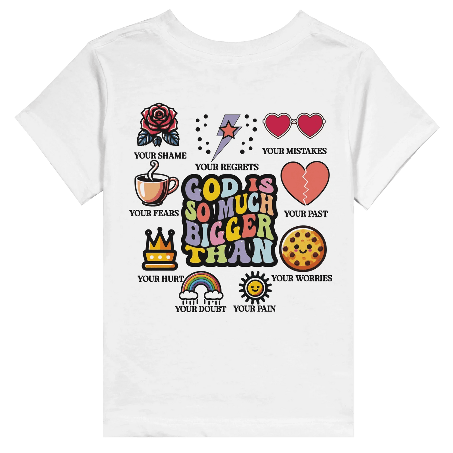 He Is Love Christian Toddler Staple T-Shirt - ClaimedbyGodDesigns