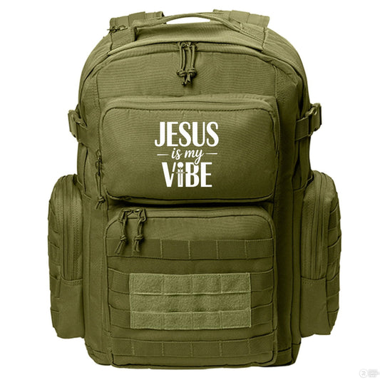 He Is My Vibe Christian Backpack - ClaimedbyGodDesigns